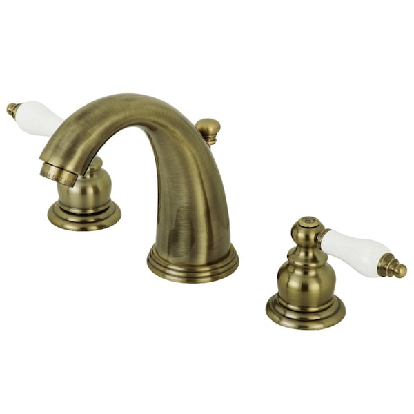 KB983PLAB Victorian 2-Handle 8" Widespread Bathroom Faucet, Brass